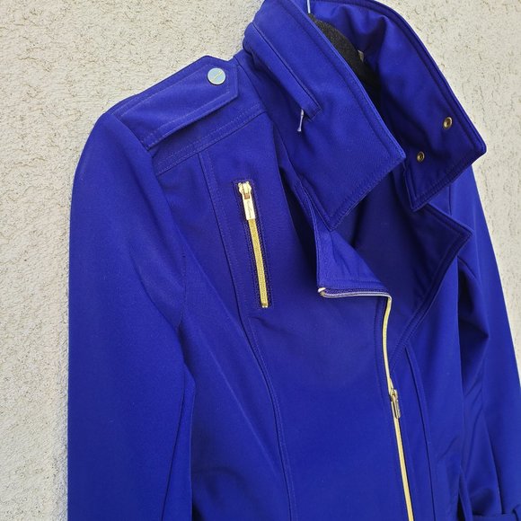 Kenneth Cole Reaction Purple Short Trenchcoat - Picture 13 of 16